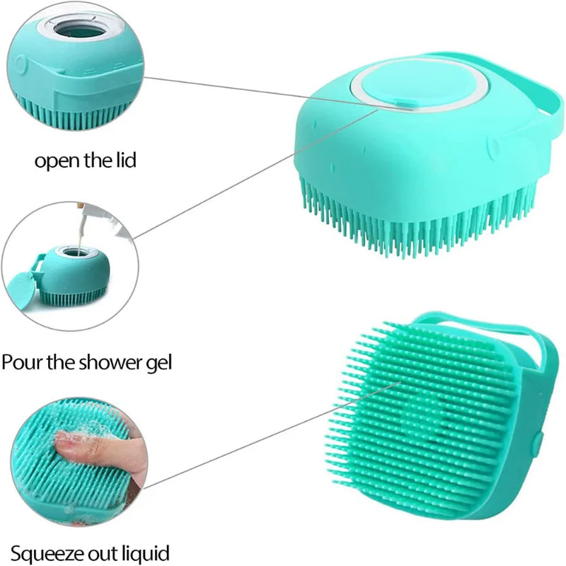 đ Brosse de Bain en Silicone pour Animaux â Nettoyage, Massage & Soin en Un Seul Geste ! đ¶đ±