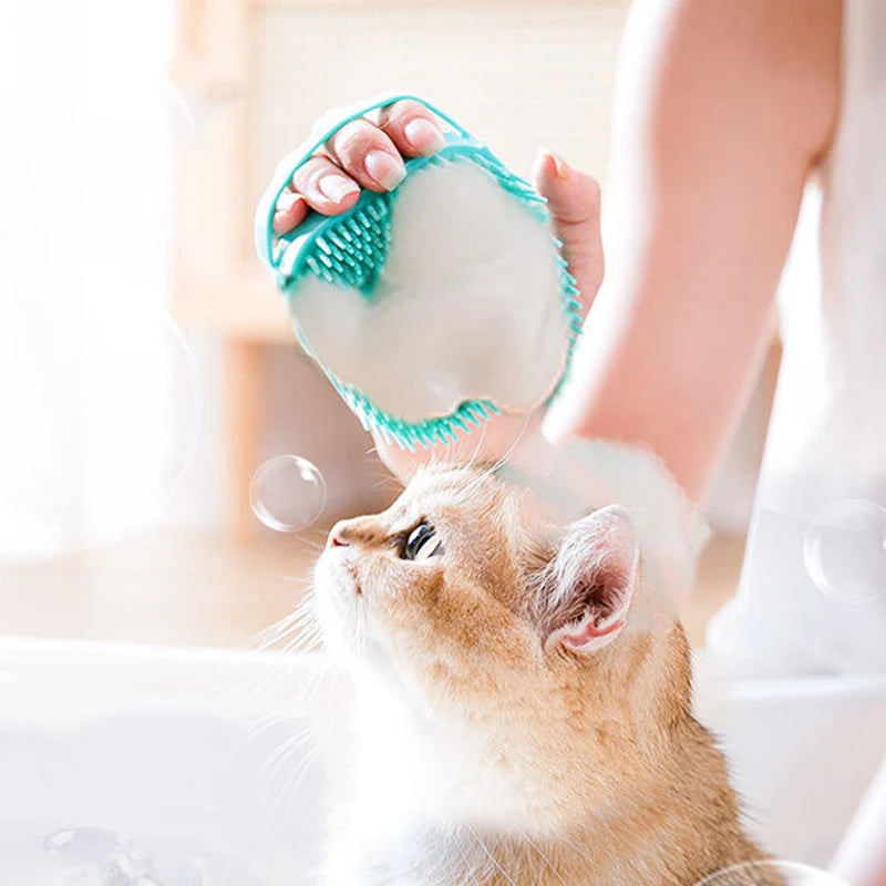 đ Brosse de Bain en Silicone pour Animaux â Nettoyage, Massage & Soin en Un Seul Geste ! đ¶đ±
