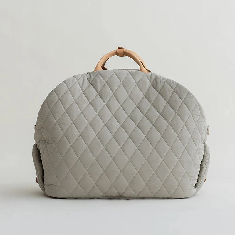 👜 Sac de Transport Luxe 2-en-1 pour Animaux – Siège Auto & Lit de Voyage 🐶🐱