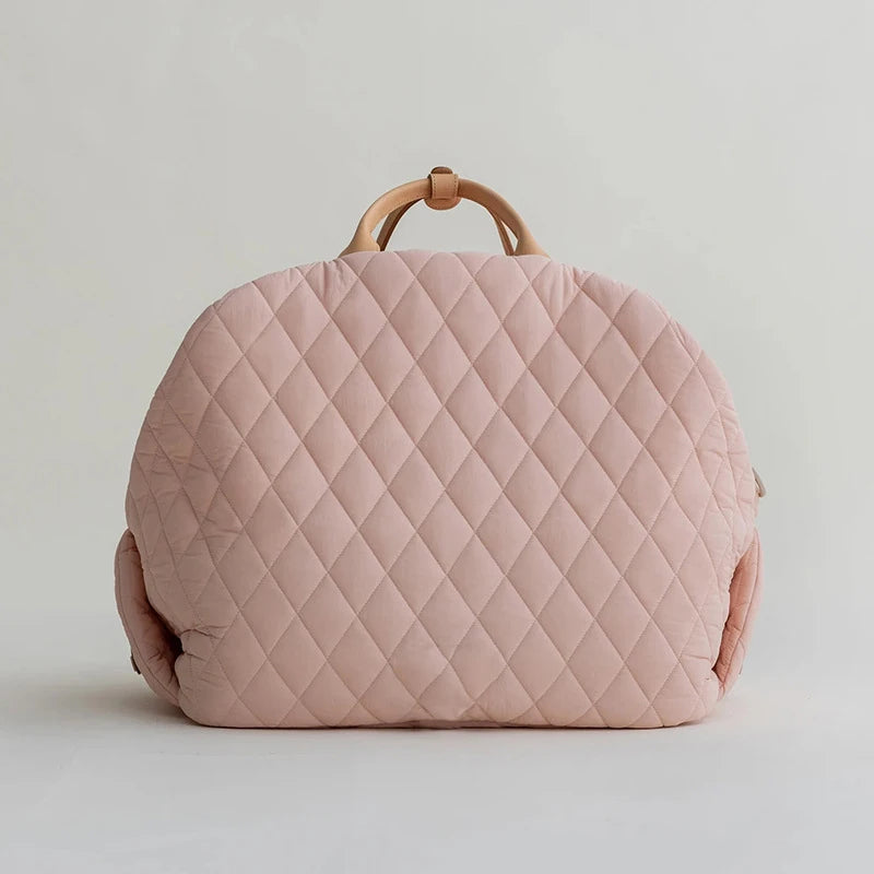 👜 Sac de Transport Luxe 2-en-1 pour Animaux – Siège Auto & Lit de Voyage 🐶🐱