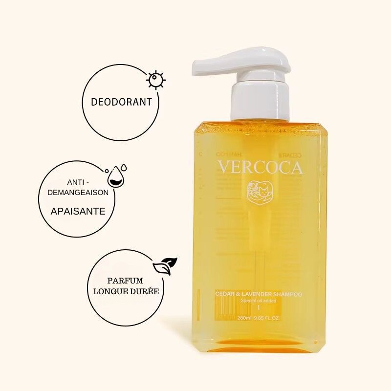 Shampooing apaisant et hydratant au cèdre et à la lavande - Spécial chiens et chats
