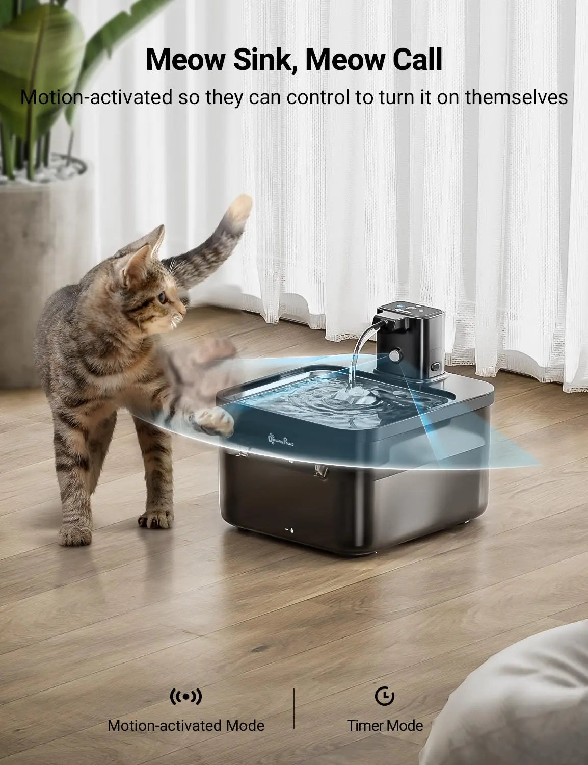 🐾 Fontaine à Eau Automatique en Acier Inoxydable 2.5L – Hydratation Saine & Sans Fils ! 🐱💦